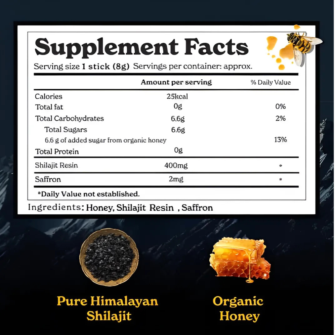 Himalayan Shilajit Honey Sticks